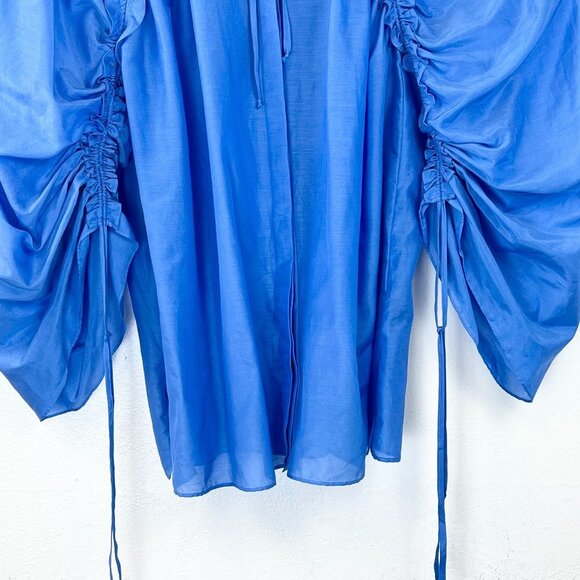 NWT Kobi Halperin Fatima Cinched-Sleeve Blouse Size XL - Picture 5 of 11